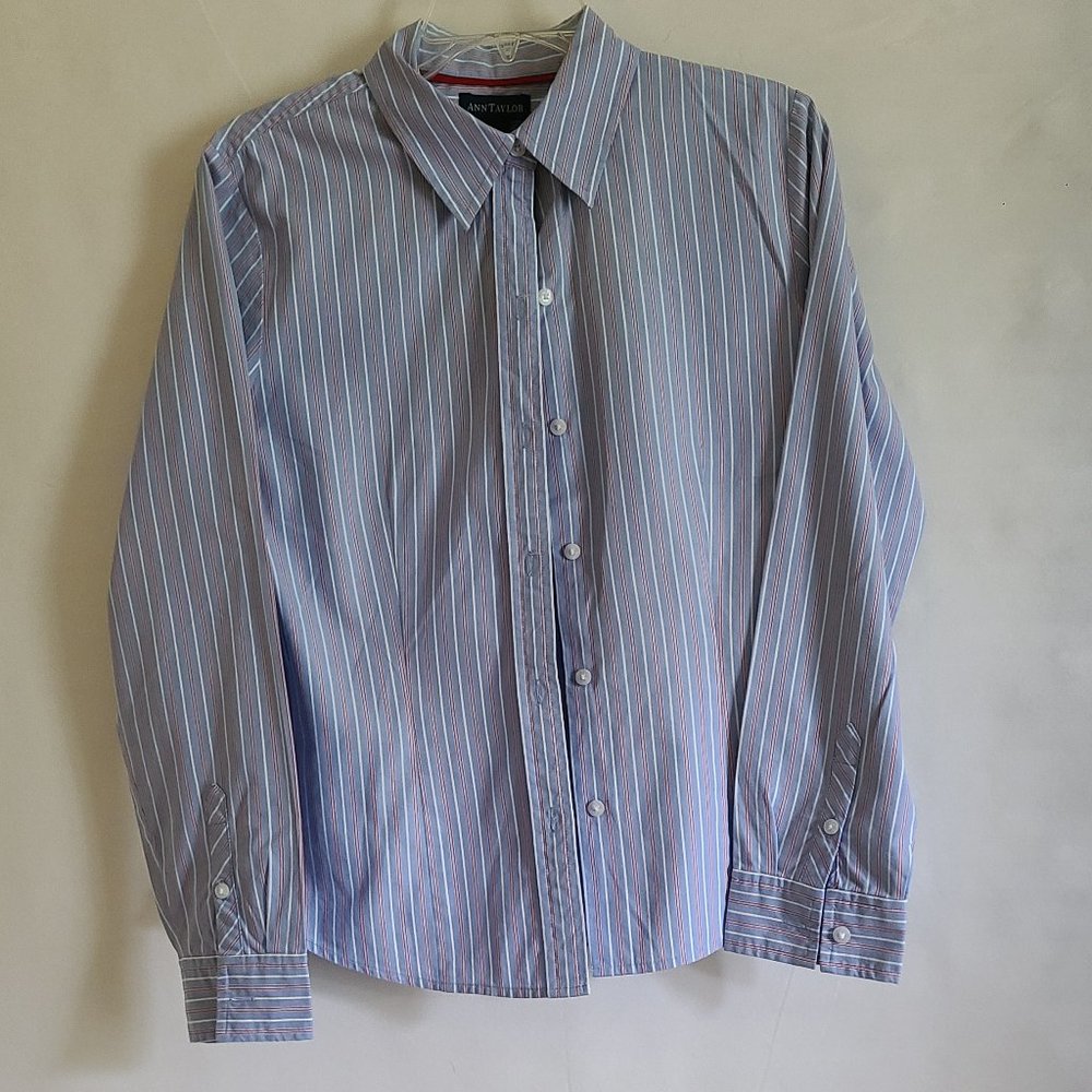 Ann Taylor Top Women blouse size 10 and Loft vest size M - Picture 3 of 9